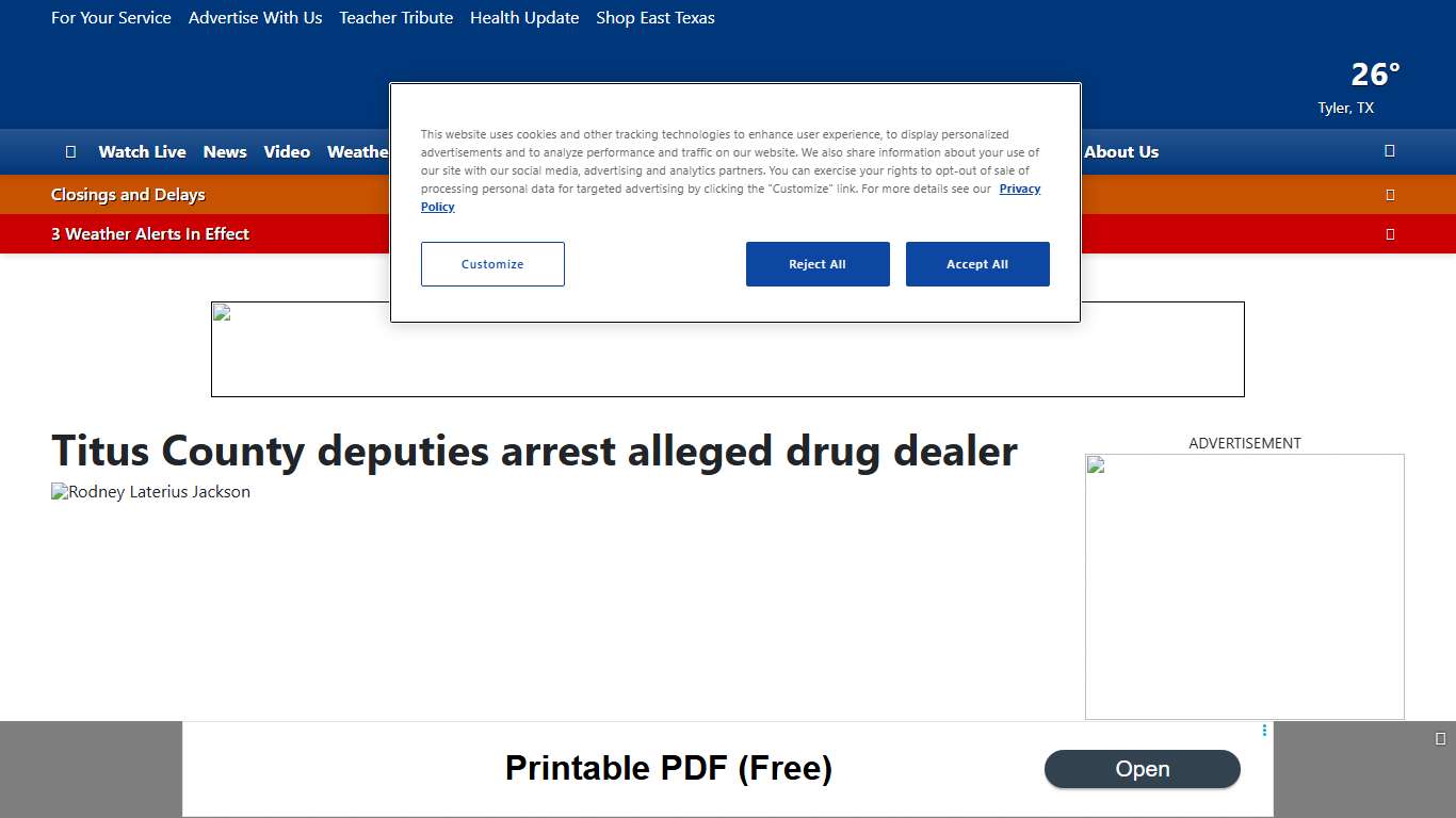 Titus County deputies arrest alleged drug dealer